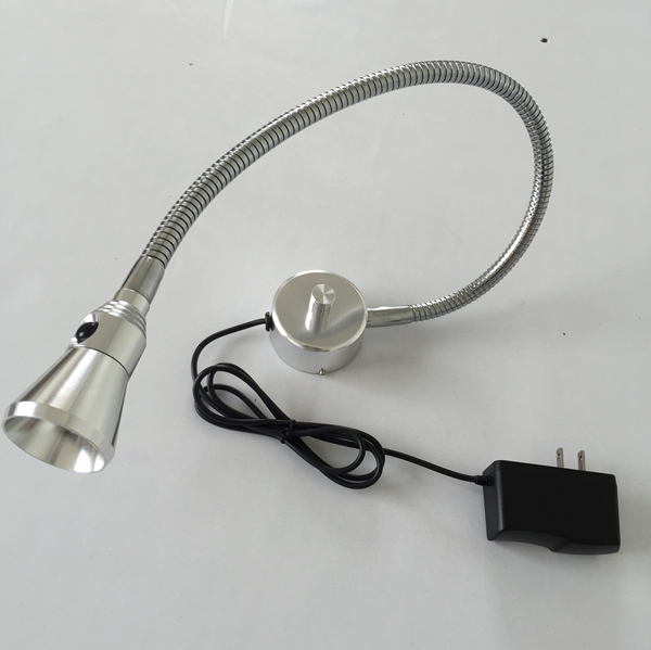 dimmable led flexible wall reading lamp